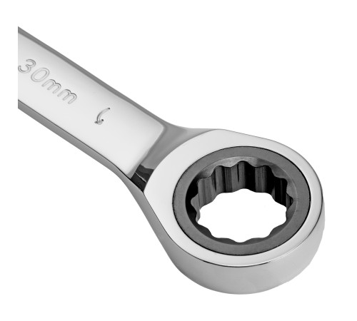 Ключ комбинированный, с трещеткой, 30 мм Denzel