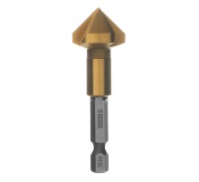 Зенковка конусная под М10, HSS, по металлу, 6-гранный хвостовик Denzel