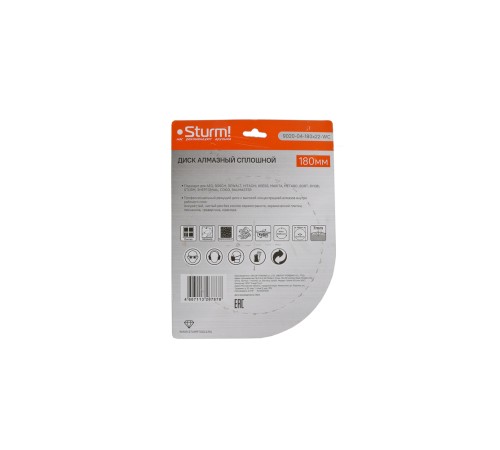 Диск алмазный Sturm! 9020-04-180x22-WC