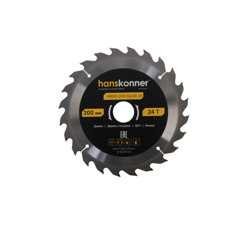 Пильный диск по дереву ArmorPiercing 200x32/30мм, 24 зуба, Hanskonner Пильный диск по дереву ArmorPiercing 200x32/30мм, 24 зуба, Hanskonner