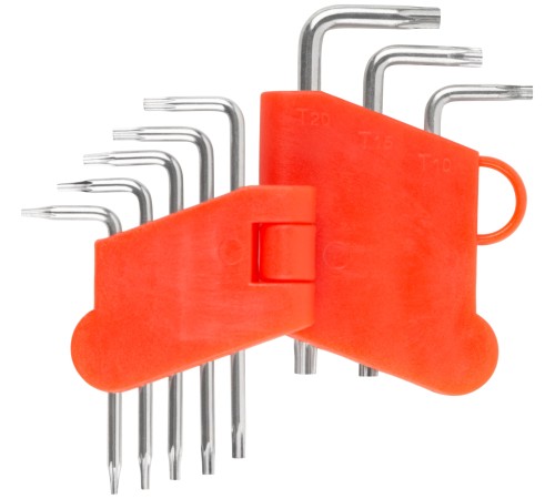 Ключи TORX CrV 8 шт. Т5-Т20, в пластиковом держателе FIT IT