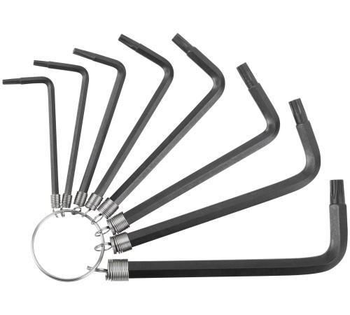Ключи TORX 8 шт. CrV Т9-Т40 на кольце FIT IT Ключи TORX 8 шт. CrV Т9-Т40 на кольце FIT IT