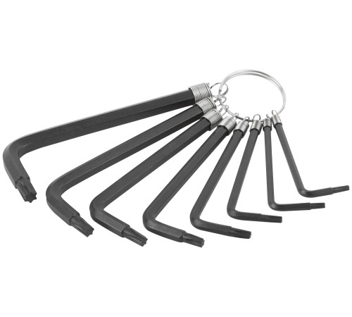 Ключи TORX 8 шт. CrV Т9-Т40 на кольце FIT IT Ключи TORX 8 шт. CrV Т9-Т40 на кольце FIT IT