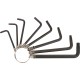Ключи TORX 8 шт. Т9-Т40 на кольце КУРС