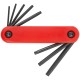 Ключи TORX 8 шт. CrV Т9-Т40 складные, пластиковый держатель FIT IT