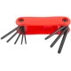 Ключи TORX 8 шт. CrV Т9-Т40 складные, пластиковый держатель FIT IT