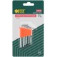 Ключи шестигранные HEX CrV 7 шт.( 0,7-3,0 мм ),пластиковый держатель FIT IT