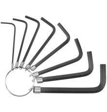 Ключи шестигранные HEX на кольце 8 шт.( 1,5-6 мм ) FIT DIY Ключи шестигранные HEX на кольце 8 шт.( 1,5-6 мм ) FIT DIY
