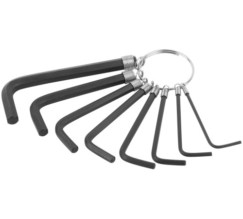Ключи шестигранные HEX на кольце 8 шт.( 1,5-6 мм ) FIT DIY Ключи шестигранные HEX на кольце 8 шт.( 1,5-6 мм ) FIT DIY