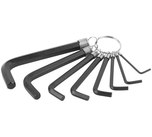 Ключи шестигранные HEX на кольце CrV 8 шт.( 2-10 мм ) FIT IT Ключи шестигранные HEX на кольце CrV 8 шт.( 2-10 мм ) FIT IT
