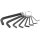 Ключи шестигранные HEX на кольце CrV 8 шт.( 2-10 мм ) FIT IT