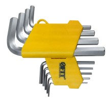 Ключи шестигранные, CrV сталь, 9 шт., 1,5-10 мм, в пластиковом держателе FIT IT Ключи шестигранные, CrV сталь, 9 шт., 1,5-10 мм, в пластиковом держателе FIT IT