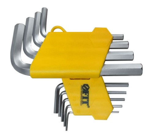 Ключи шестигранные, CrV сталь, 9 шт., 2-12 мм, в пластиковом держателе FIT IT