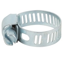 Хомут обжимной просечной (оцинкованная сталь) ширина  8 мм  3/4" (13-19 мм) FIT DIY