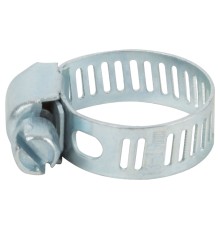 Хомут обжимной просечной (оцинкованная сталь) ширина  8 мм  3/4" (13-19 мм) FIT DIY