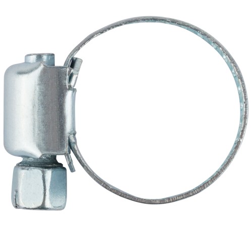 Хомут обжимной просечной (оцинкованная сталь) ширина  8 мм  3/4" (13-19 мм) FIT DIY
