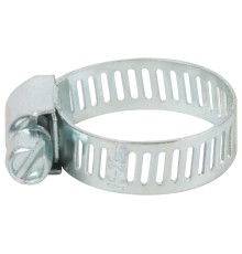 Хомут обжимной просечной (оцинкованная сталь) ширина  8 мм  7/8" (13-23 мм) FIT DIY