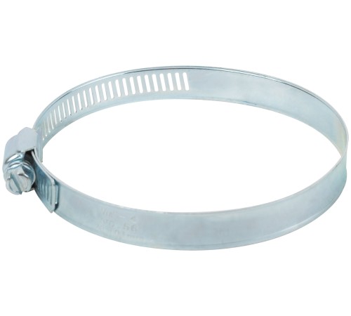 Хомут обжимной просечной (оцинкованная сталь) ширина 12,7 мм  4"  (78-101 мм) FIT DIY