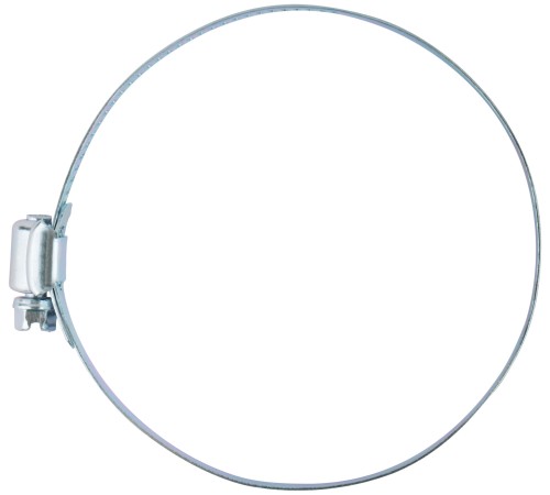 Хомут обжимной просечной (оцинкованная сталь) ширина 12,7 мм  4"  (78-101 мм) FIT DIY