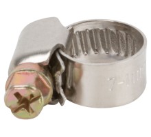 Хомут обжимной (нержавеющая сталь со сваркой) 7-11 мм FIT IT