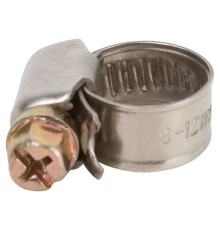 Хомут обжимной (нержавеющая сталь со сваркой) 8-12 мм FIT IT