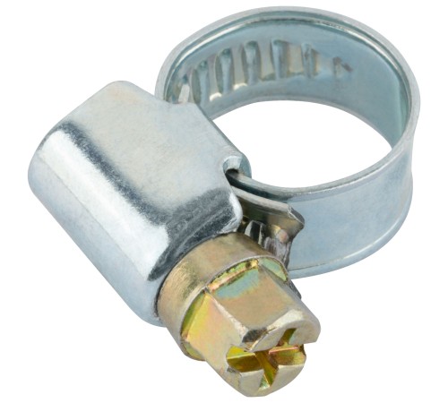 Хомут обжимной (нержавеющая сталь со сваркой) 8-12 мм FIT IT