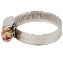 Хомут обжимной (нержавеющая сталь со сваркой) 20-32 мм FIT IT