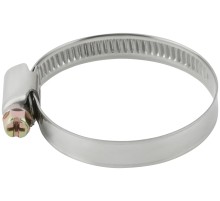 Хомут обжимной (нержавеющая сталь со сваркой) 32-50 мм FIT IT