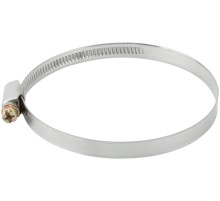 Хомут обжимной (нержавеющая сталь со сваркой) 70-90 мм FIT IT