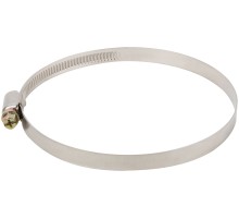 Хомут обжимной (нержавеющая сталь со сваркой) 90-110 мм FIT IT