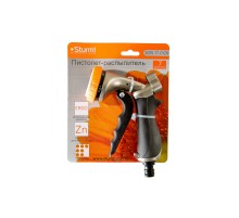 Пистолет для полива 7 режимов, цинковый корпус с резиновым покрытием Sturm!