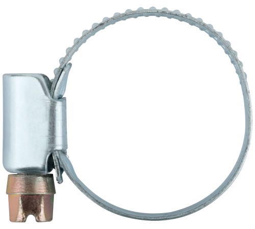 Хомут обжимной накатной (оцинкованная сталь) 16-32 мм MOS