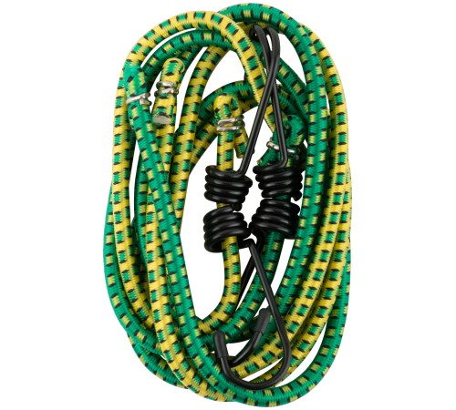 Ремни багажные резиновые, стальные крючки, 2 шт., 7х1200 мм КУРС