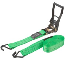 Ремень для крепления груза, храповый механизм 230 мм, полиэфирная лента 50 мм x 8 м, 2000 / 4000 кг FIT РОС