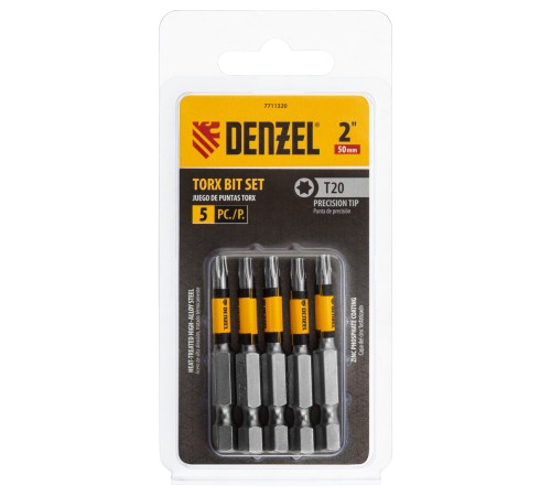 Бита T20x50, 5 шт.// Denzel Бита T20x50, 5 шт.// Denzel