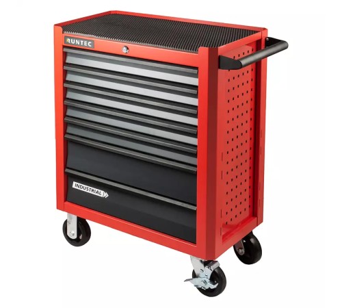 RUNTEC RTIND-7R Тележка инструментальная 7 полочная Industrial красная RUNTEC RTIND-7R Тележка инструментальная 7 полочная Industrial красная