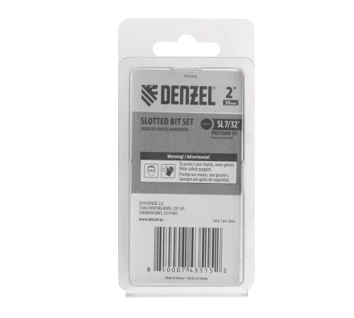 Бита SL5,5x50, 5 шт.// Denzel Бита SL5,5x50, 5 шт.// Denzel