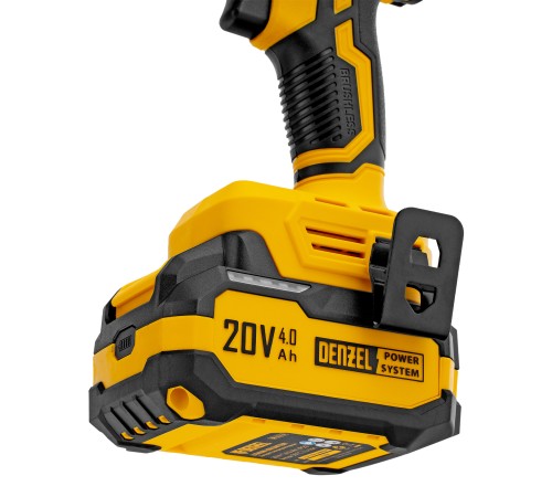 Гайковерт ударный аккумуляторный бесщет. CIWH-BL-20-500, Li-Ion, 20 В// Denzel