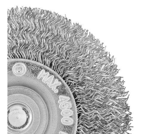 Щетка для дрели, 60 мм, плоская со шпилькой, витая проволока Сибртех