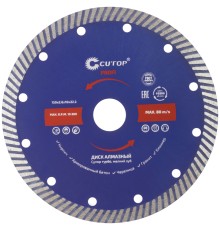 Диск отрезной алмазный сверхтонкий, супер-турбо, мелкий зуб CUTOP, 150 x 2.6 x 10 x 22.2 мм CUTOP