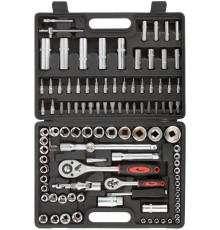 Набор инструмента автомобильный 108 шт. CrV 1/2"+1/4" КУРС