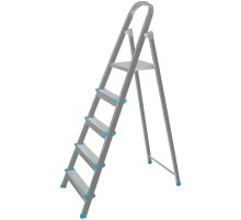 Лестница-стремянка стальная, 5 ступеней, вес 5,5 кг КУРС РОС