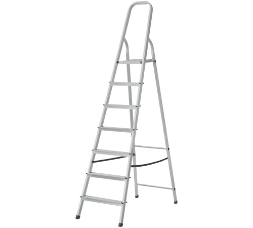 Лестница-стремянка алюминиевая, 7 ступеней, вес 4,94 кг FIT РОС