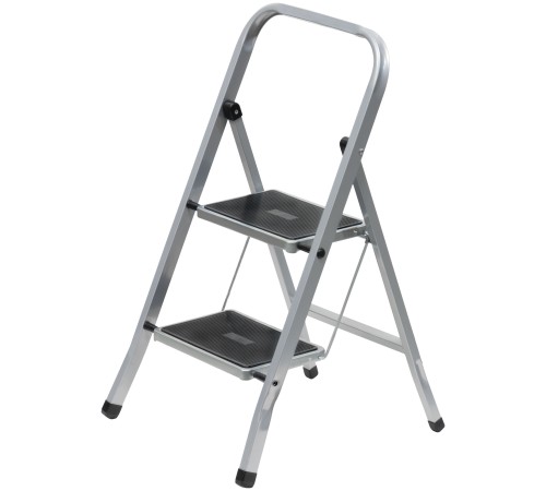 Лестница-стремянка стальная, 2 широкие ступени,  Н=88 см, вес 3,7 кг FIT РОС