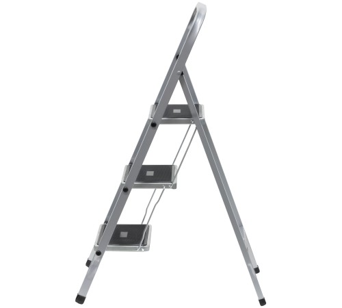 Лестница-стремянка стальная, 3 широкие ступени, Н=113 см, вес 5,2 кг FIT РОС