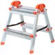 Лестница-стремянка стальная двусторонняя, 2 ступени, Н=45,5 см, вес 2,7 кг КУРС РОС