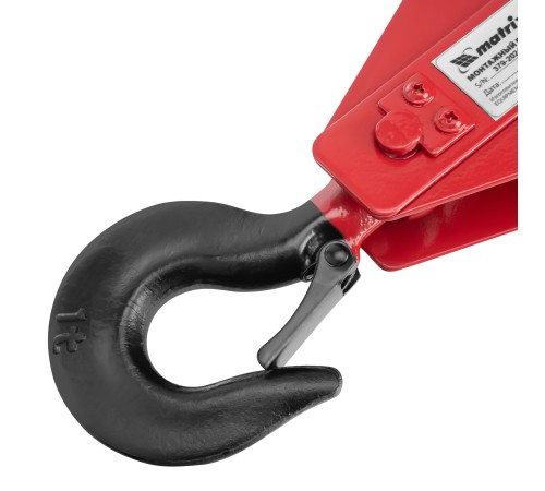 Блок монтажный с крюком, 1 т Matrix