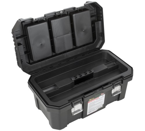 Ящик для инструмента пластиковый 20" ( 500х280х225 мм ) металл.замки, алюминиевая ручка FIT IT