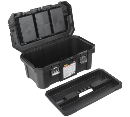 Ящик для инструмента пластиковый 20" ( 500х280х225 мм ) металл.замки, алюминиевая ручка FIT IT