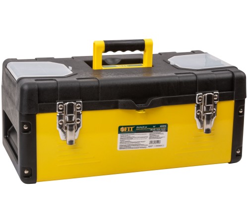 Ящик для инструмента пластиковый 18" ( 450х240х200 мм ) металл.замки, стенки стальные FIT IT